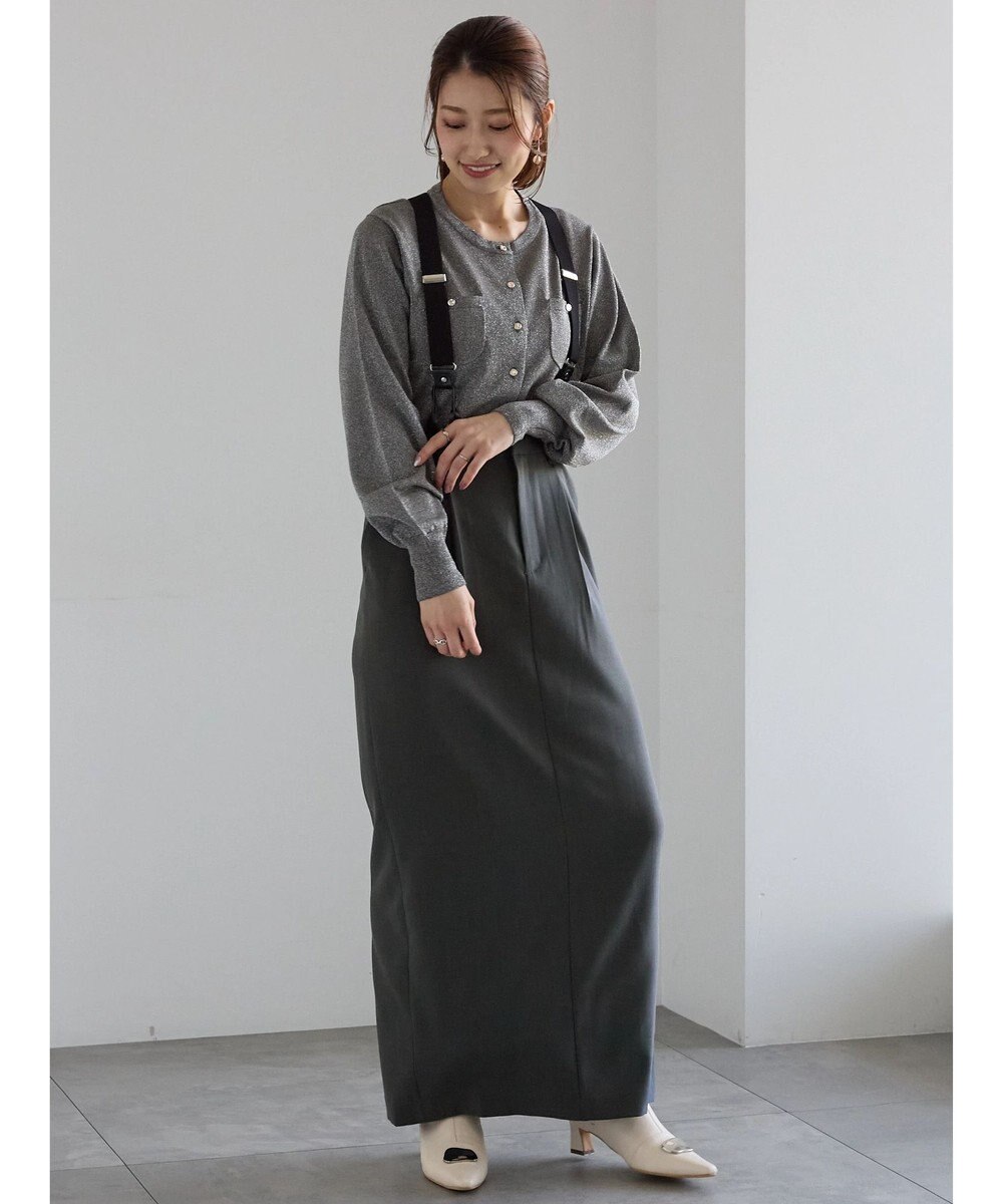 Te chichi ポケットデザインクルーネックカーディガン 