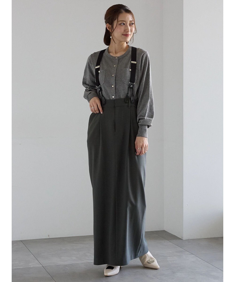 Te chichi ポケットデザインクルーネックカーディガン 