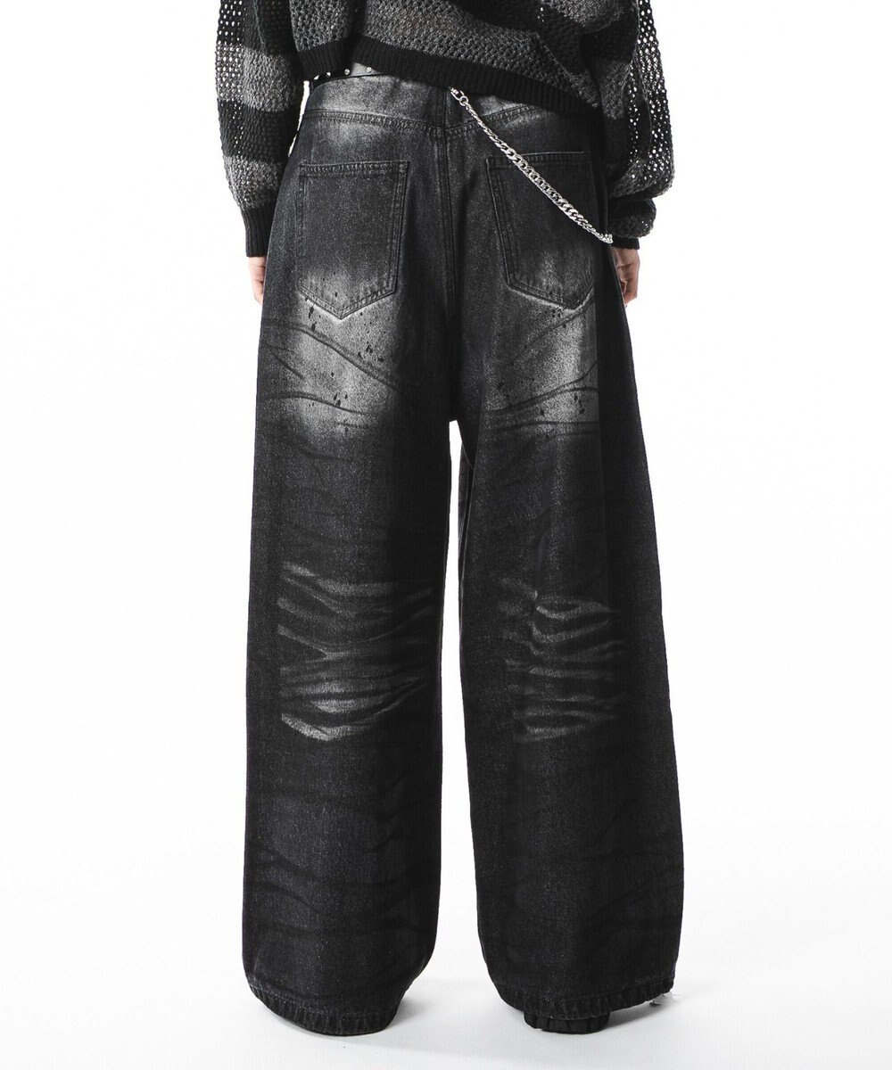 WEGO 【ユニセックス着用ITEM】スーパーバギーダーティデニムパンツ 