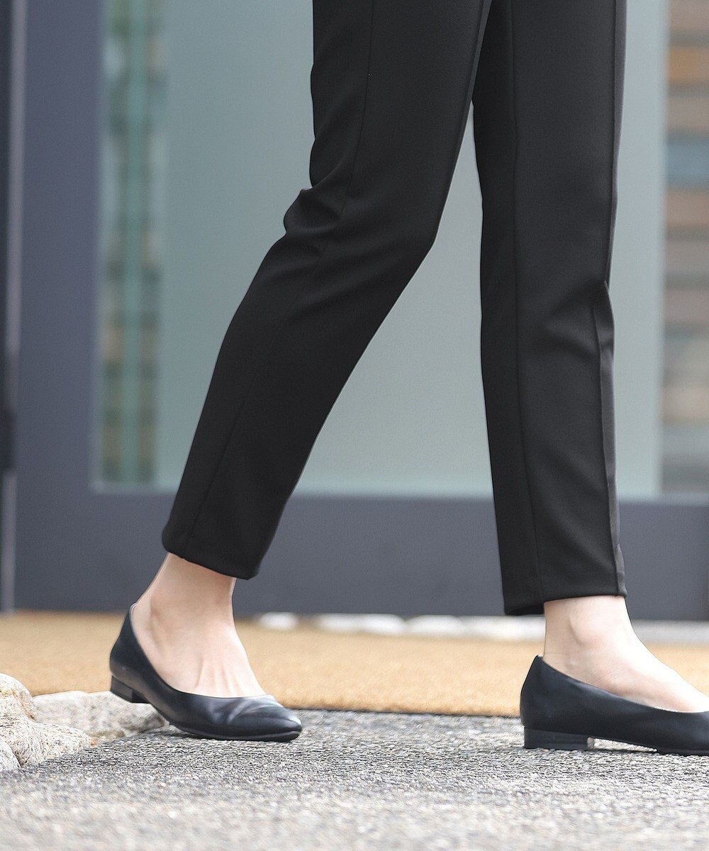 Tiaclasse 【安田美沙子さん着用・日本製・洗える】ジョーゼットピンタックテーパードパンツ 