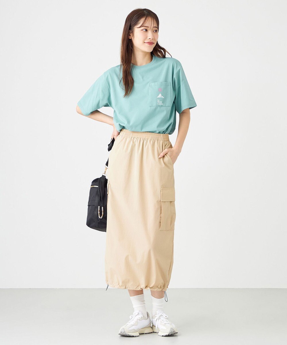 SHARE PARK LADIES 【撥水・UVカット・ストレッチ・軽量 】ナイロンカーゴスカート（S・Mサイズ） 