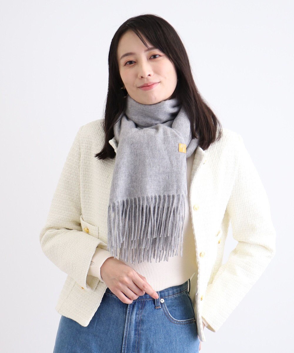 MOONBAT WEB限定【洗える】ミエル (miel) カシミヤ100％ 無地ストール 