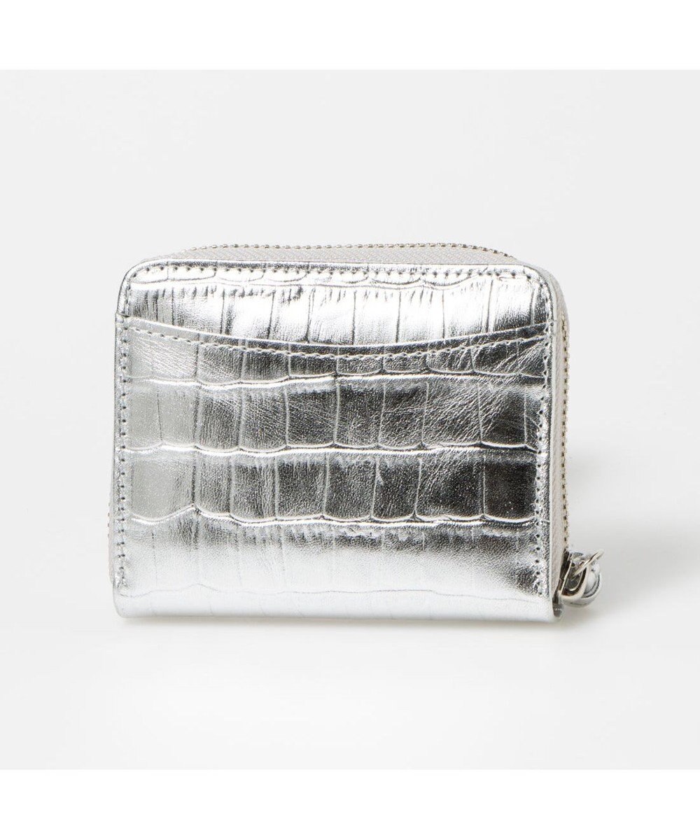 UNBILLION ペルケ perche / メタリッククロコ・ジャバラカードウォレット 
