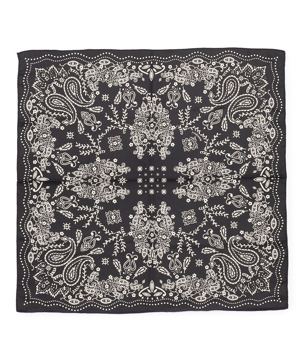 23区 【滝沢眞規子さん着用】manipuri ペイズリーモチーフ バンダナ シルク スカーフ 