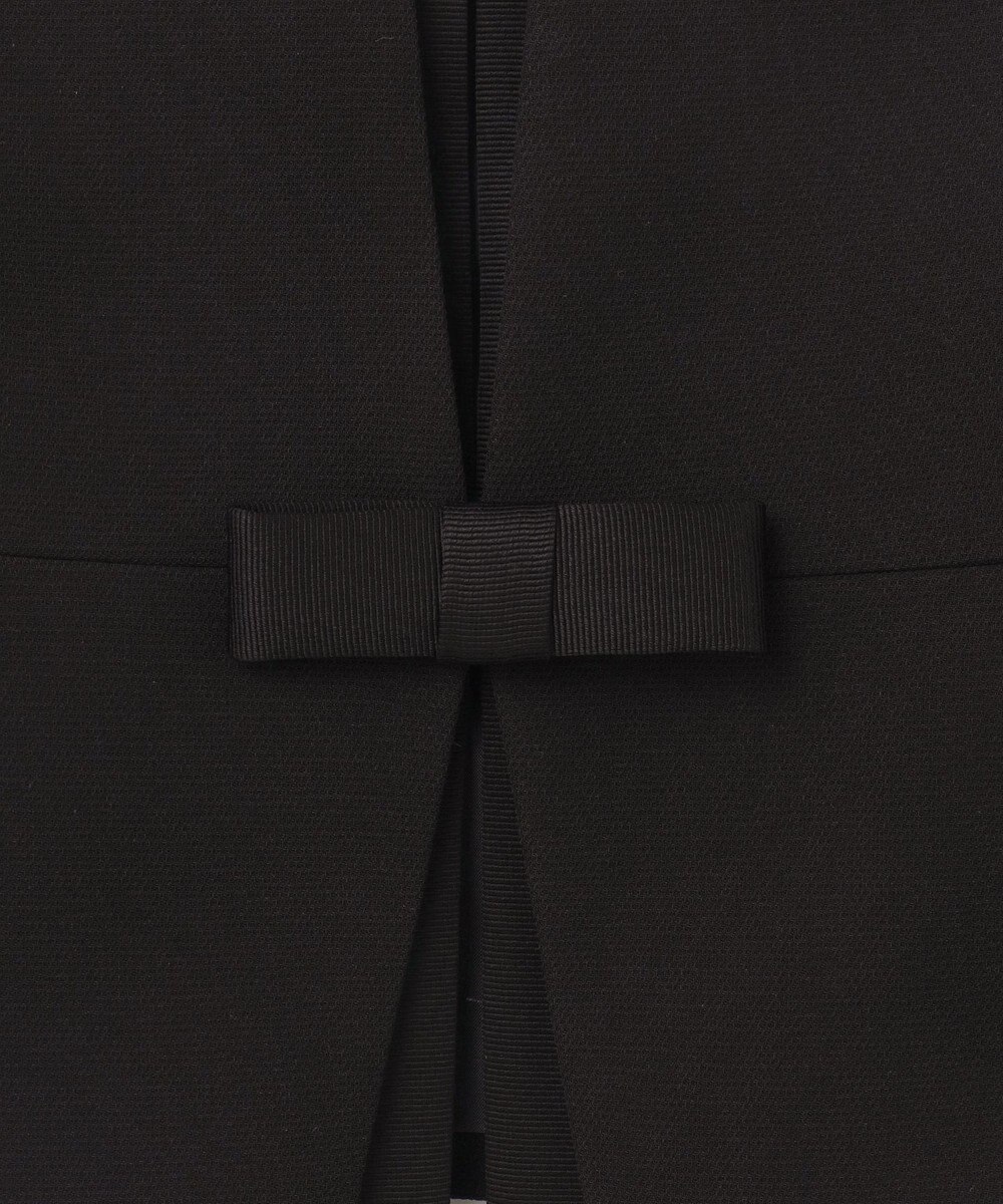 自由区 FORMAL 【ウォッシャブル対応】ドビーボーダーリボン ジャケット+ワンピース 