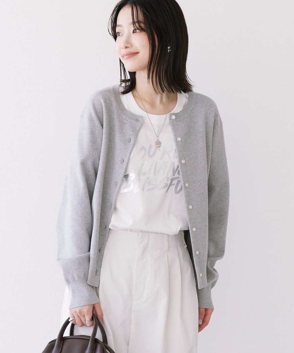 AMERICAN HOLIC クルーネックニットカーディガン 