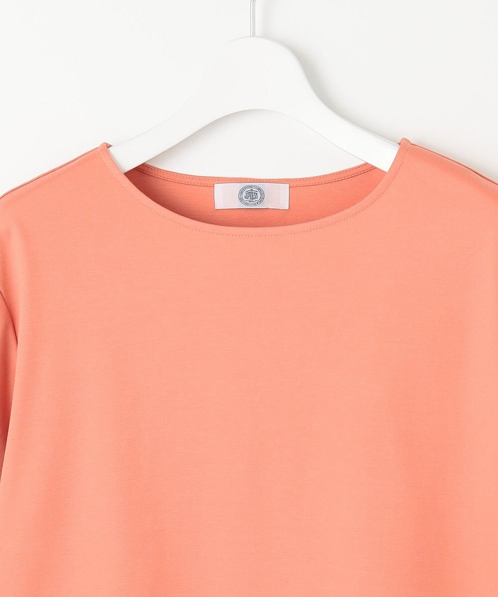 J.PRESS LADIES S 【接触冷感・UVケア】コンパクトコットンスムース 刺繍スリーブ カットソー 