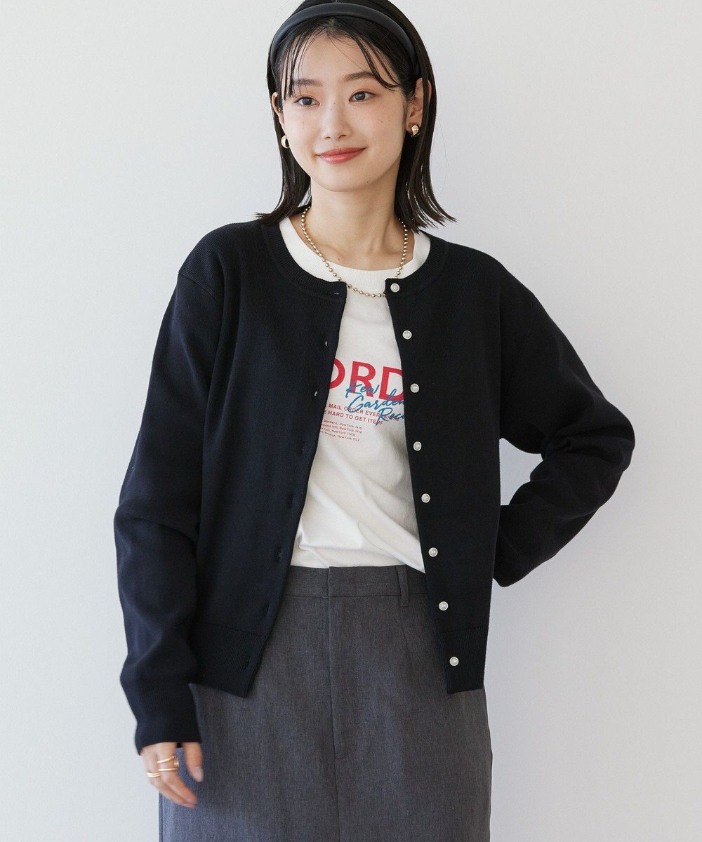 AMERICAN HOLIC クルーネックニットカーディガン 