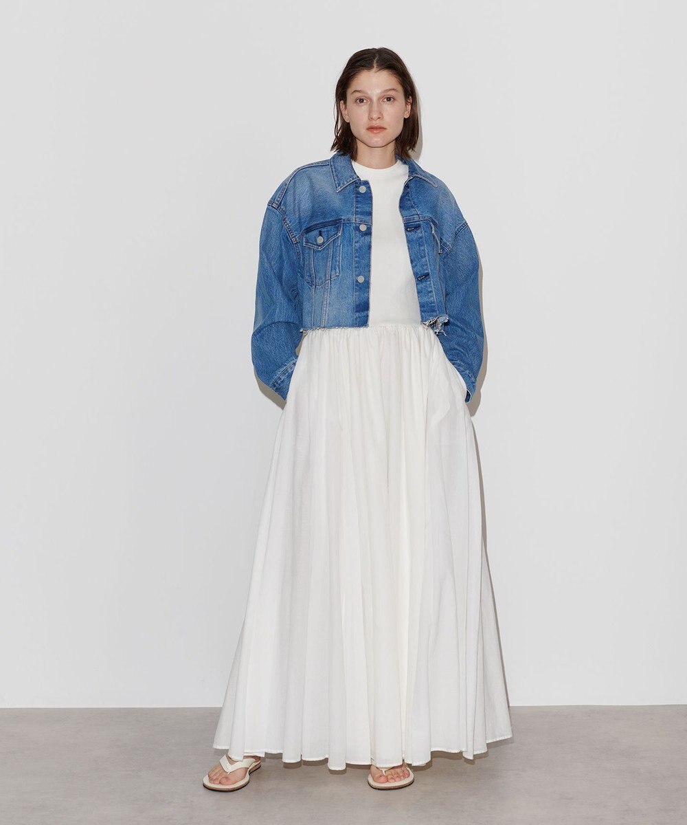 NAVE 【Nave　洗える】クロップド デニムジャケット 