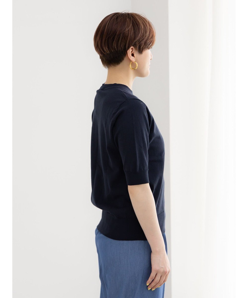 Te chichi 14G天竺ハーフスリーブニットプルオーバー 