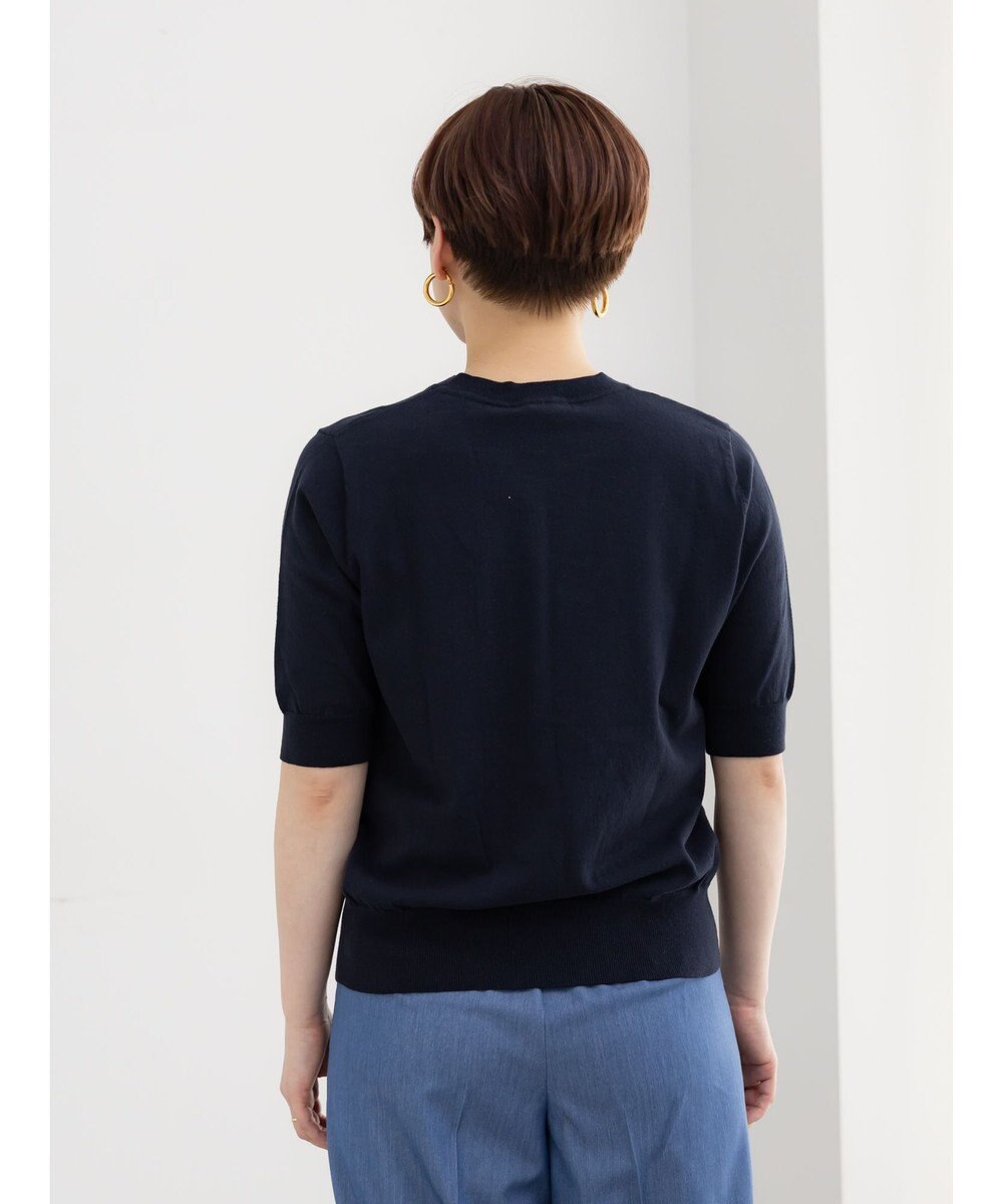 Te chichi 14G天竺ハーフスリーブニットプルオーバー 