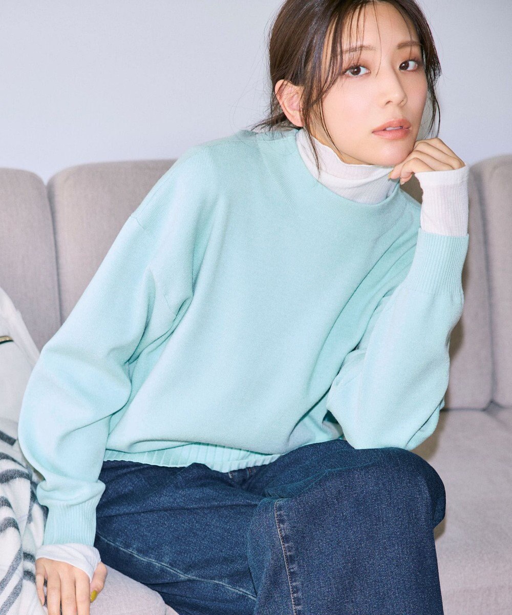 ANY L 【新色追加】ハイネックデイリーニット 