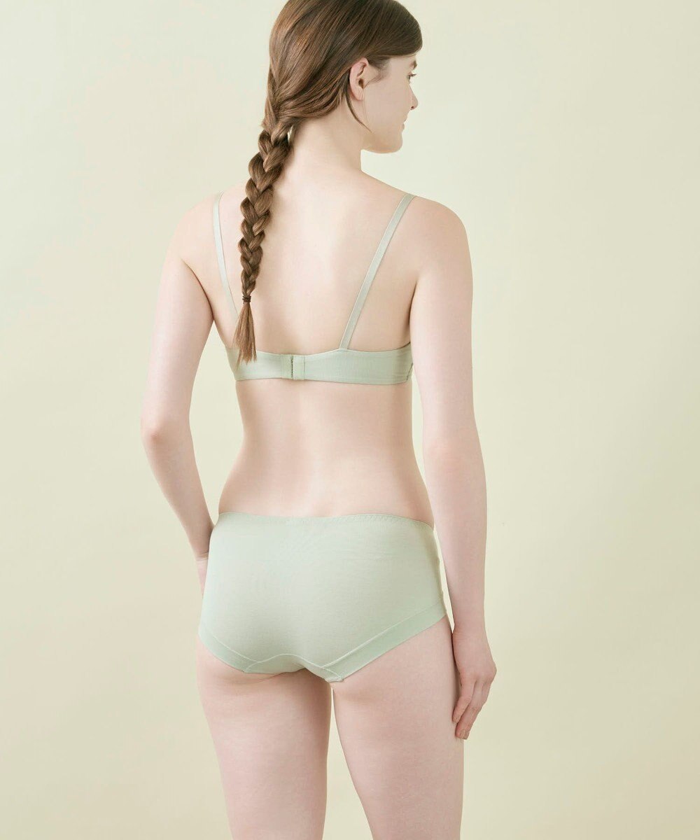 une nana cool リニューアル【綿混】ビタードットコットン 3/4カップブラ 