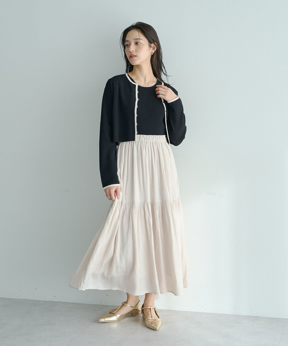 YECCA VECCA 【2点SET】カーディガンセットワンピース 