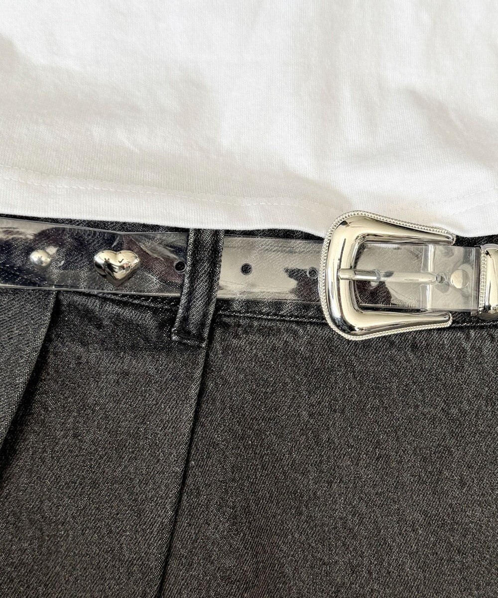 WEGO Lハートスタッズベルト 