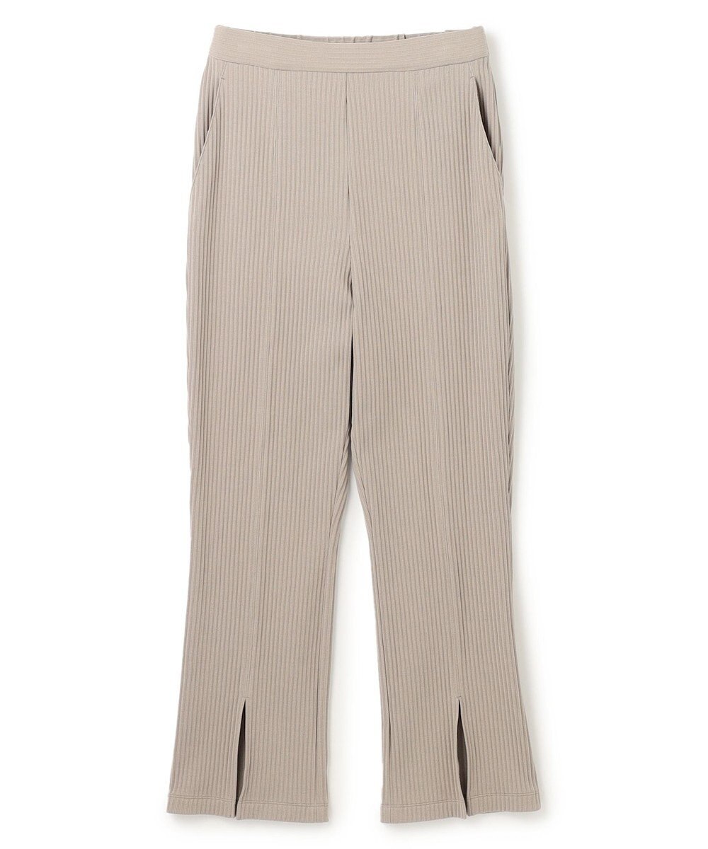 uncrave プリーツリブ スリットパンツ 