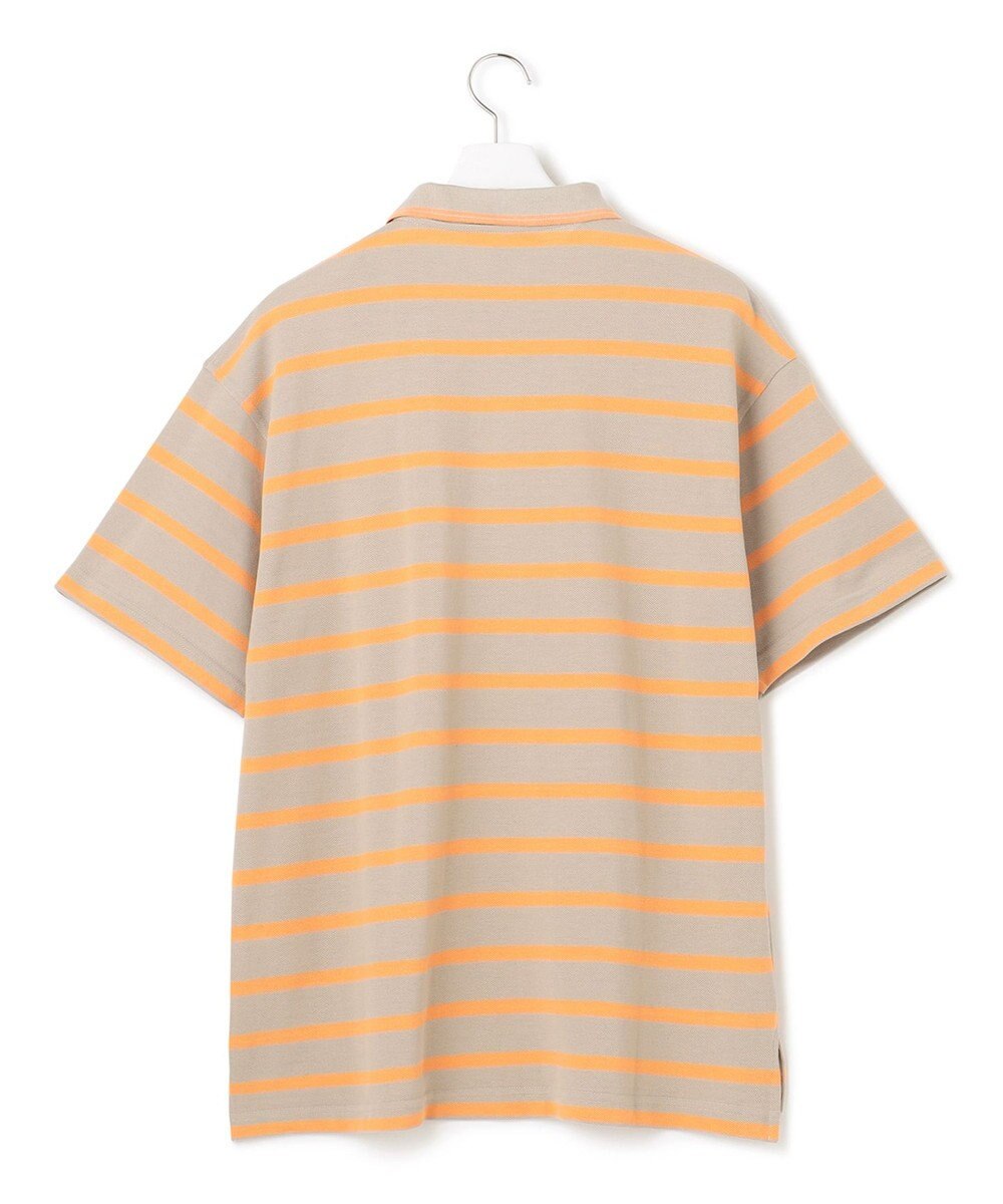 J.PRESS YORK STREET 【UNISEX】鹿の子ボーダー ワンポイントポロシャツ 