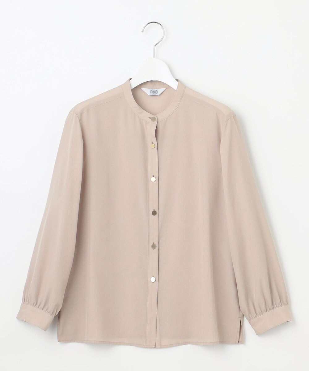 J.PRESS LADIES L 【洗える】テトロンレーヨンマンスローン ブラウス 