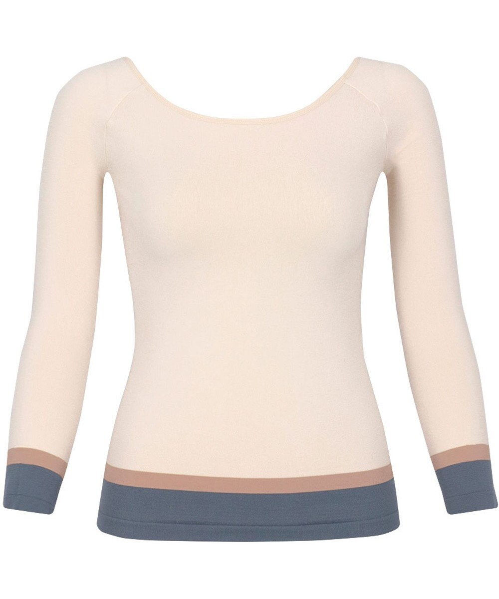 WACOAL あったかインナー よく伸びる生地 袖丈調節可能(7分袖~9分袖) 保温性(身生地) 9分袖 長袖 【360°ラクストレッチ】 レディース CLD371 /ワコール 