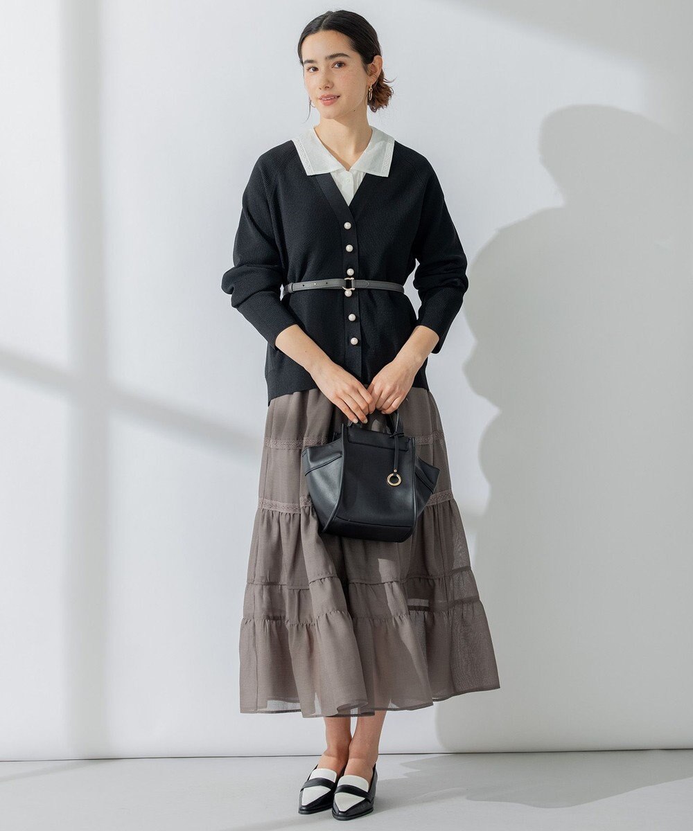 組曲 【洗える】レーシーボイル スカート 