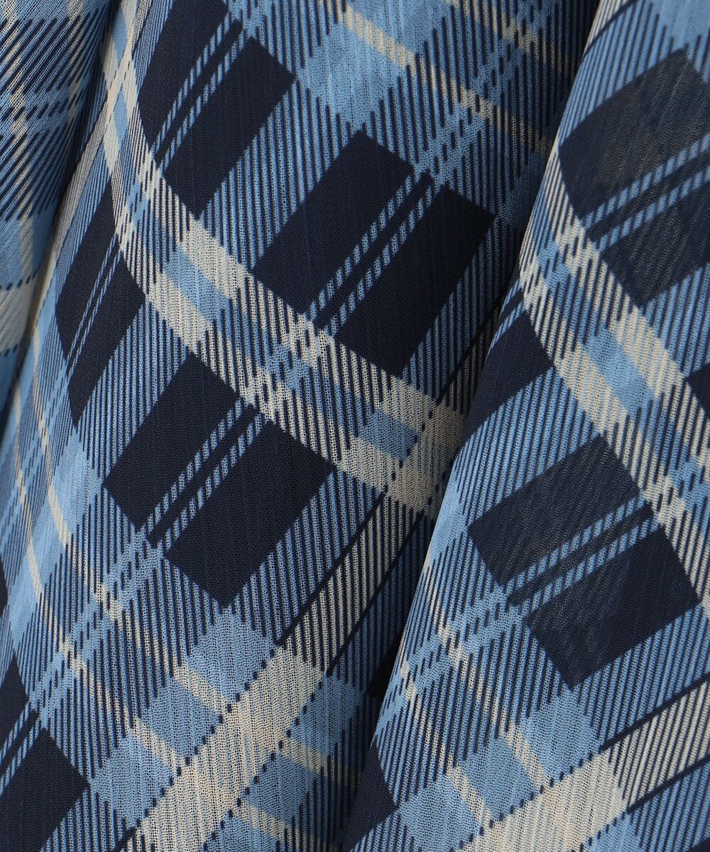 Feroux 楊柳チェックフレア スカート 