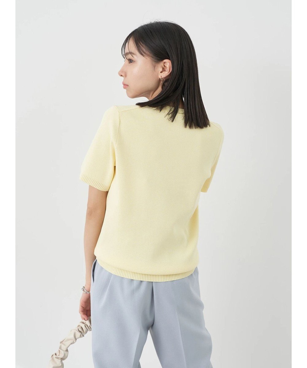 earth music&ecology 総針クルーネックハンソデプルオーバー 