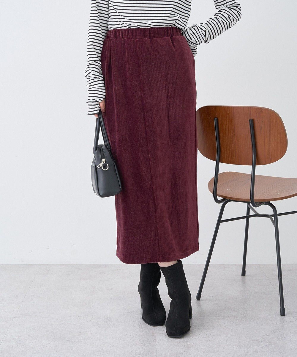 earth music&ecology コーデュロイナロースカート 