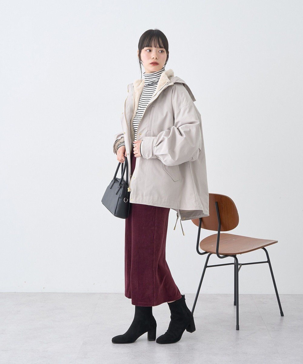 earth music&ecology コーデュロイナロースカート 