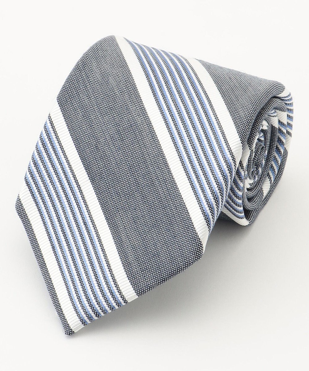 J.PRESS MEN 【LINEN MIX COLLECTION】 レジメンタル ネクタイ 