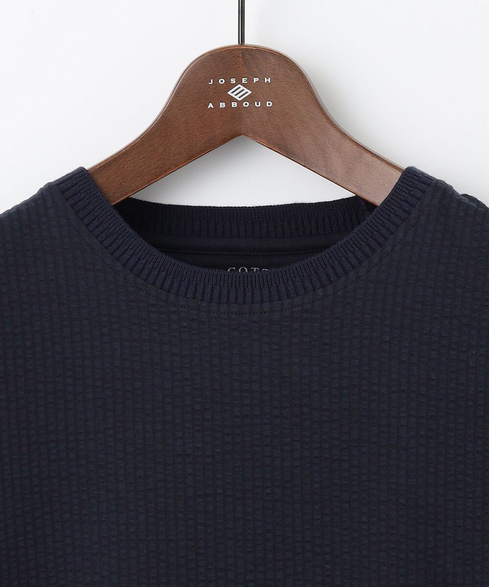 JOSEPH ABBOUD 【キングサイズ・オリジナルオーガニックコットン使用】JOE COTTONサッカークルーネックシャツ 