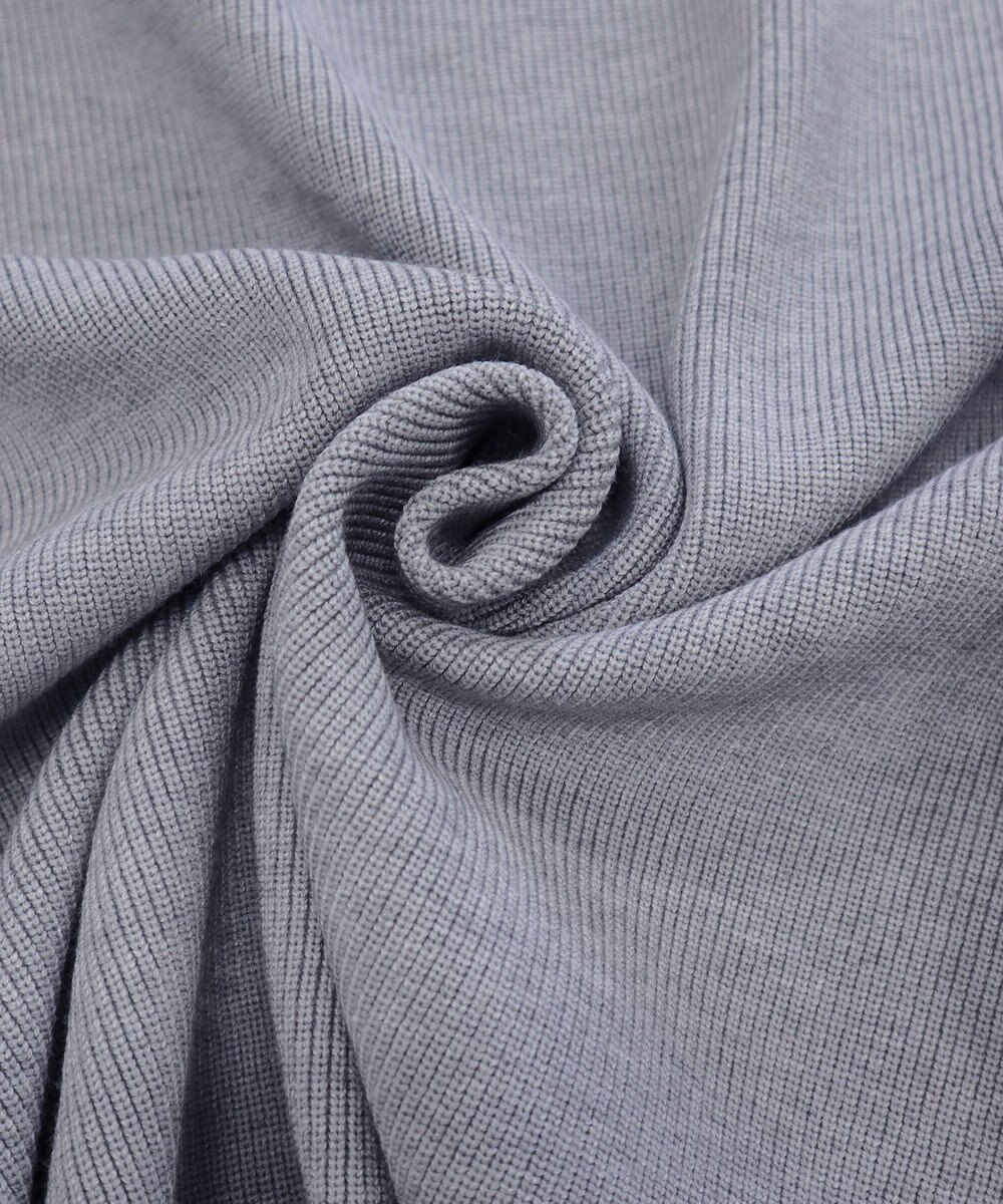 Tiaclasse 【洗える】華のあるニットタートルワンピース 