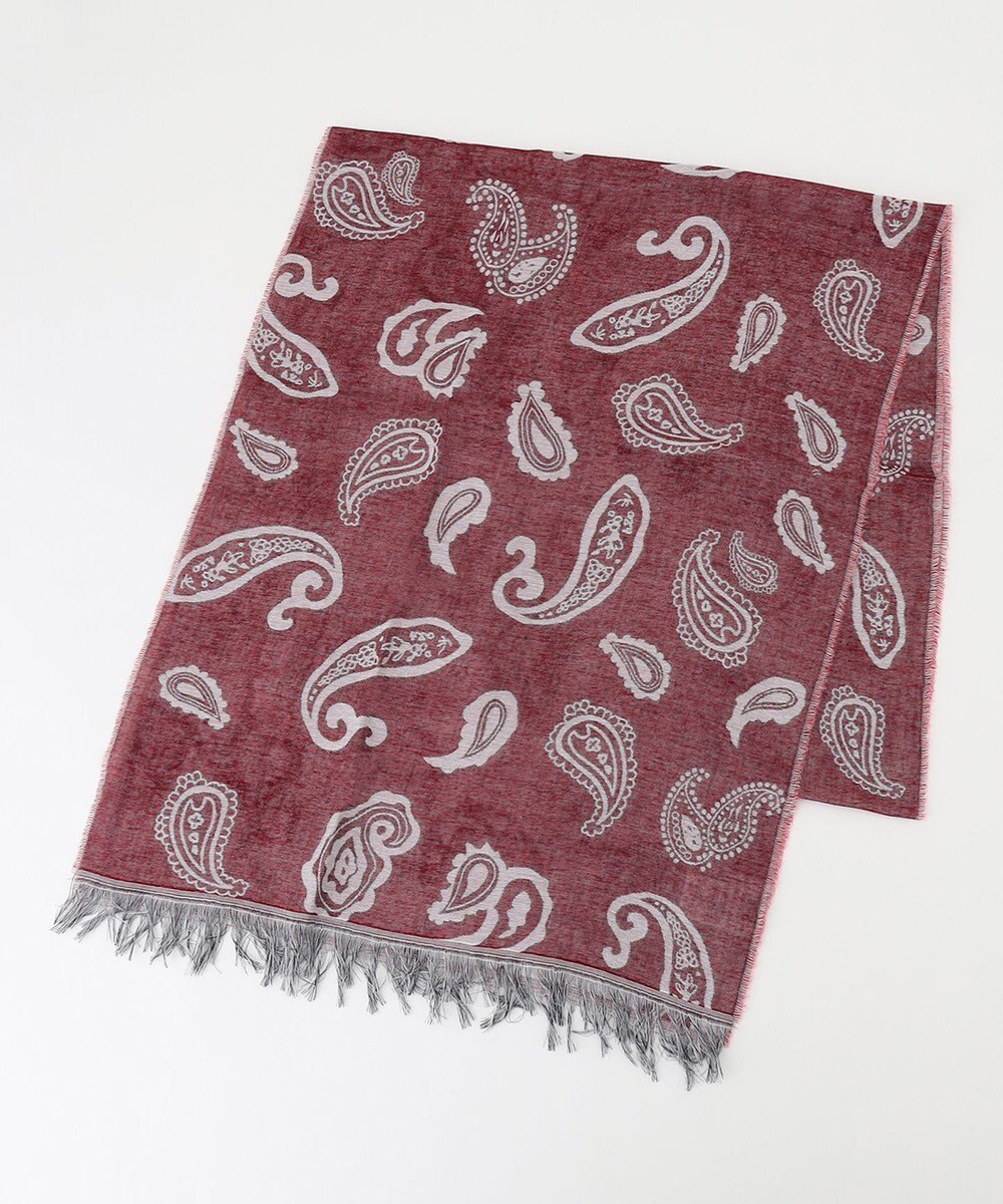 JOSEPH ABBOUD 【イタリア製】ペイズリーパターン ストール 