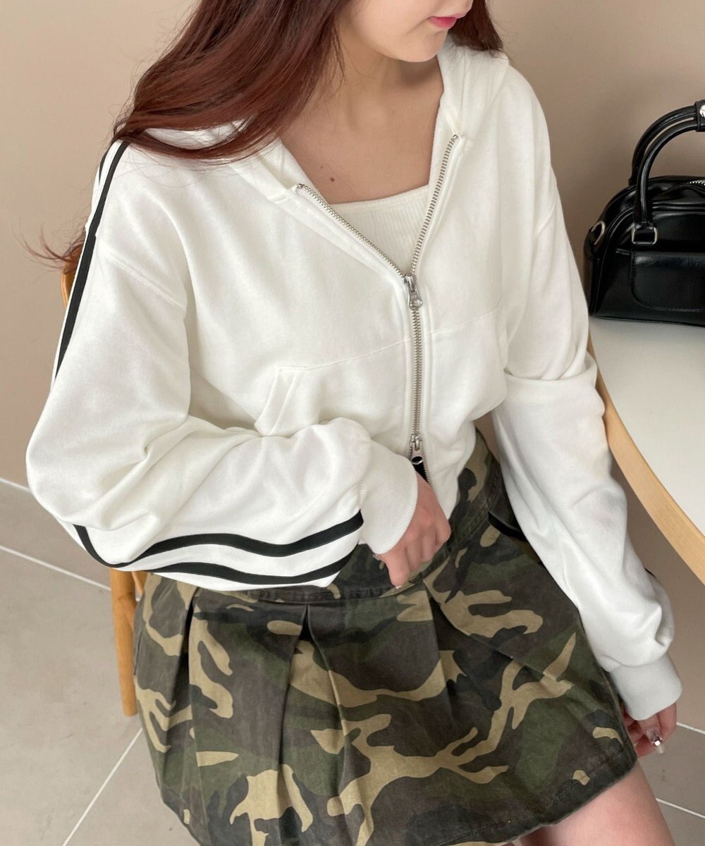 WEGO Wジップショートパーカー 