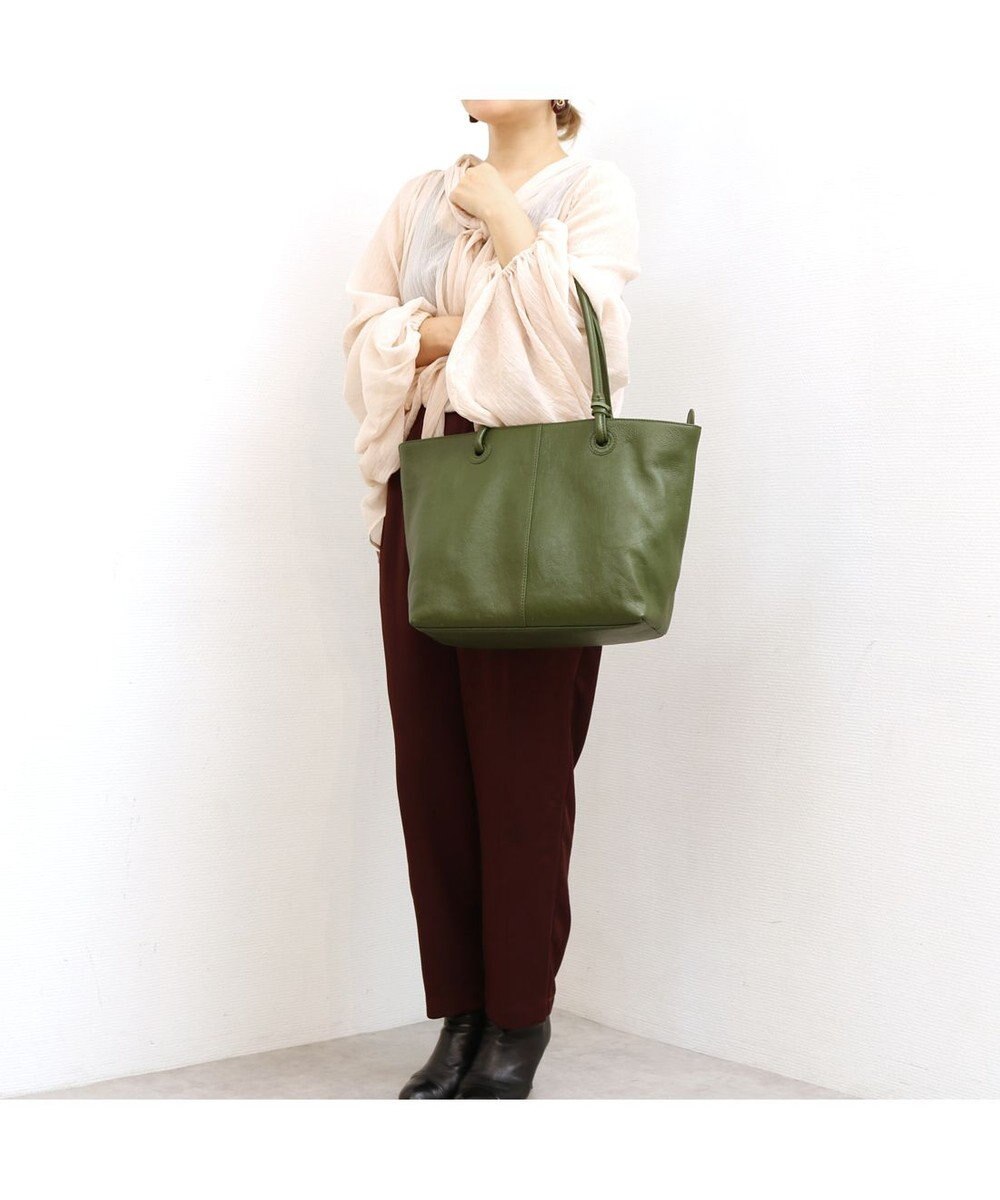 UNBILLION アトランタ ATLANTA / 牛革ハトメあおりトートL 