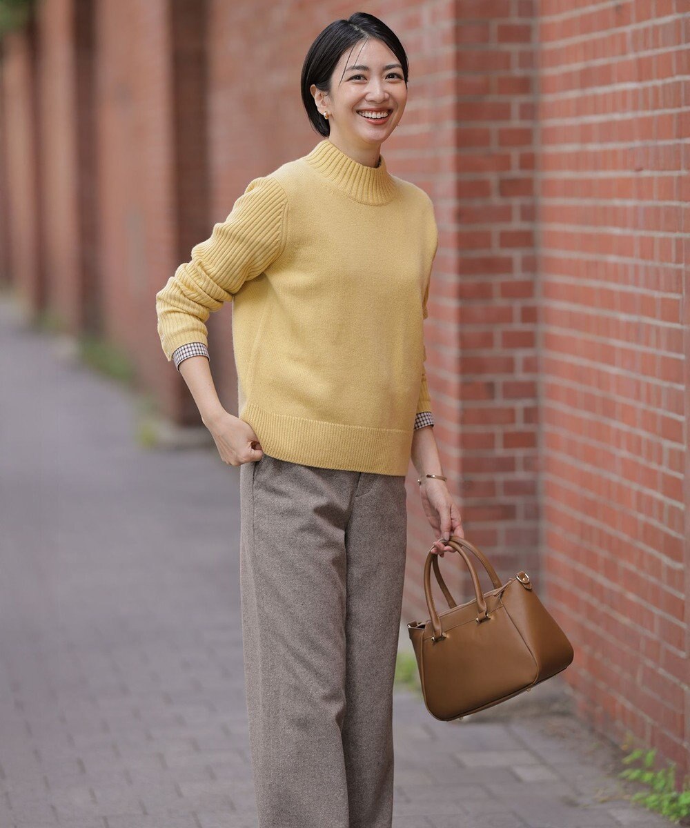 J.PRESS LADIES シルクネップツイード スレート パンツ 