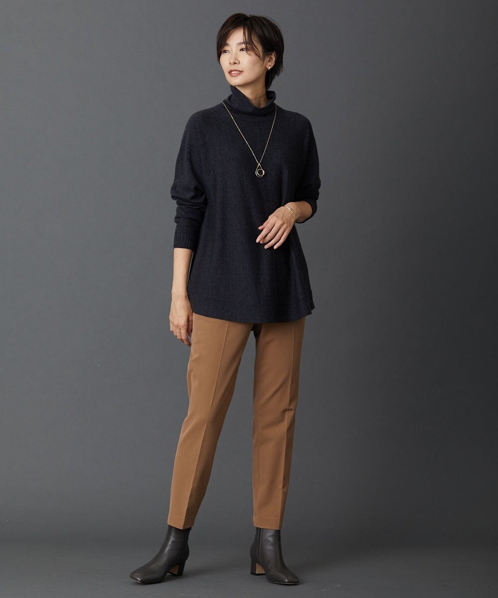 J.PRESS LADIES 【洗える】アルガンシルク テーパード パンツ 