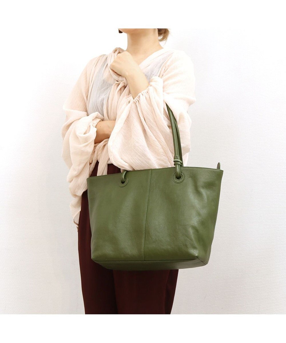 UNBILLION アトランタ ATLANTA / 牛革ハトメあおりトートL 