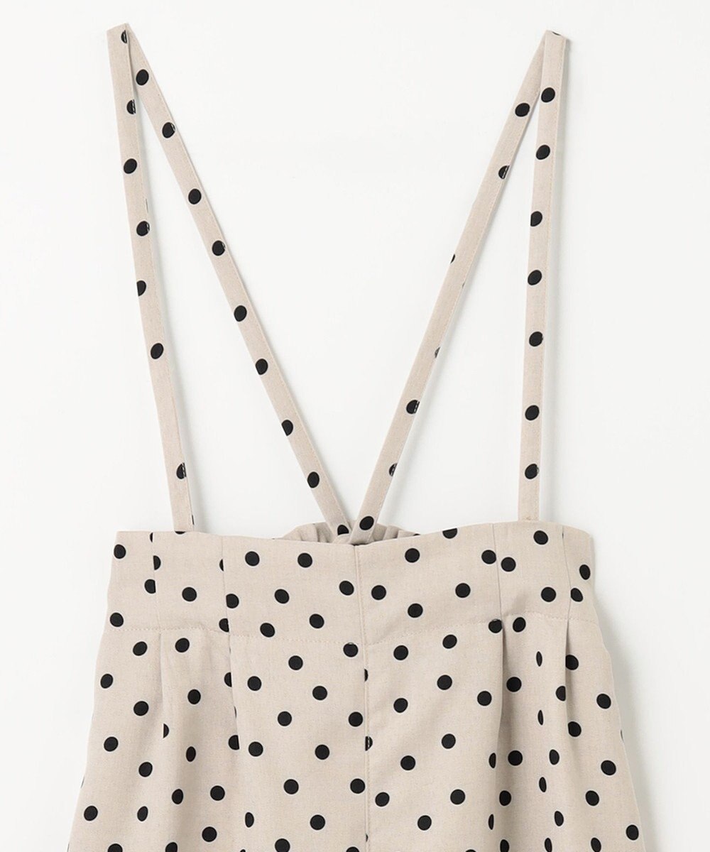 ANY KIDS 麻ライク ドット柄 ガウチョ 