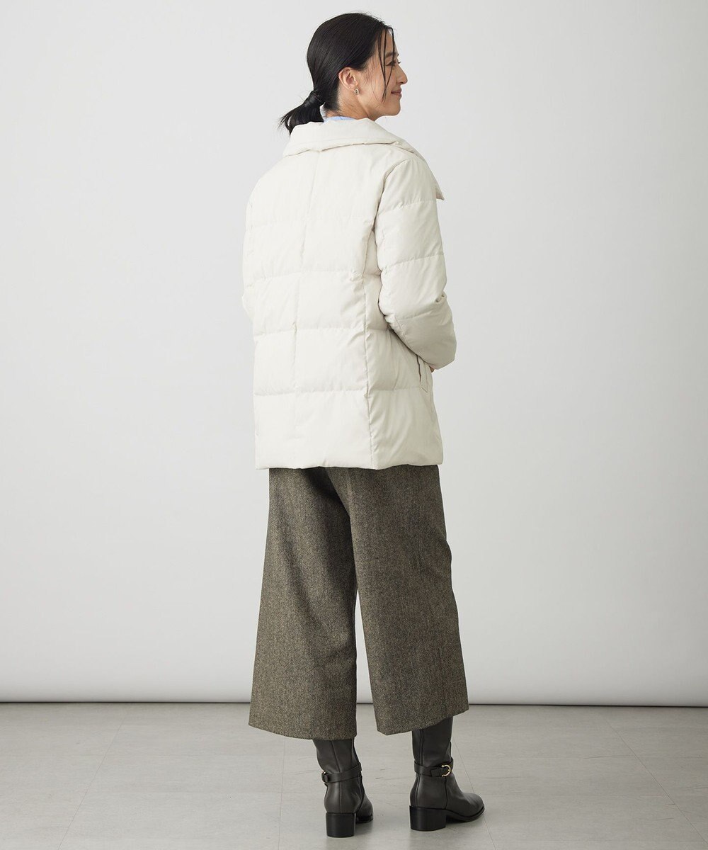 J.PRESS LADIES S 【洗える・2way】タフタダウン ミドル丈 コート 