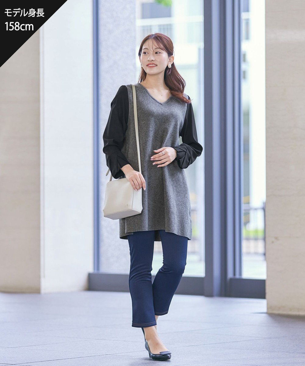 Tiaclasse 【洗える】デニムライク起毛ストレッチ 