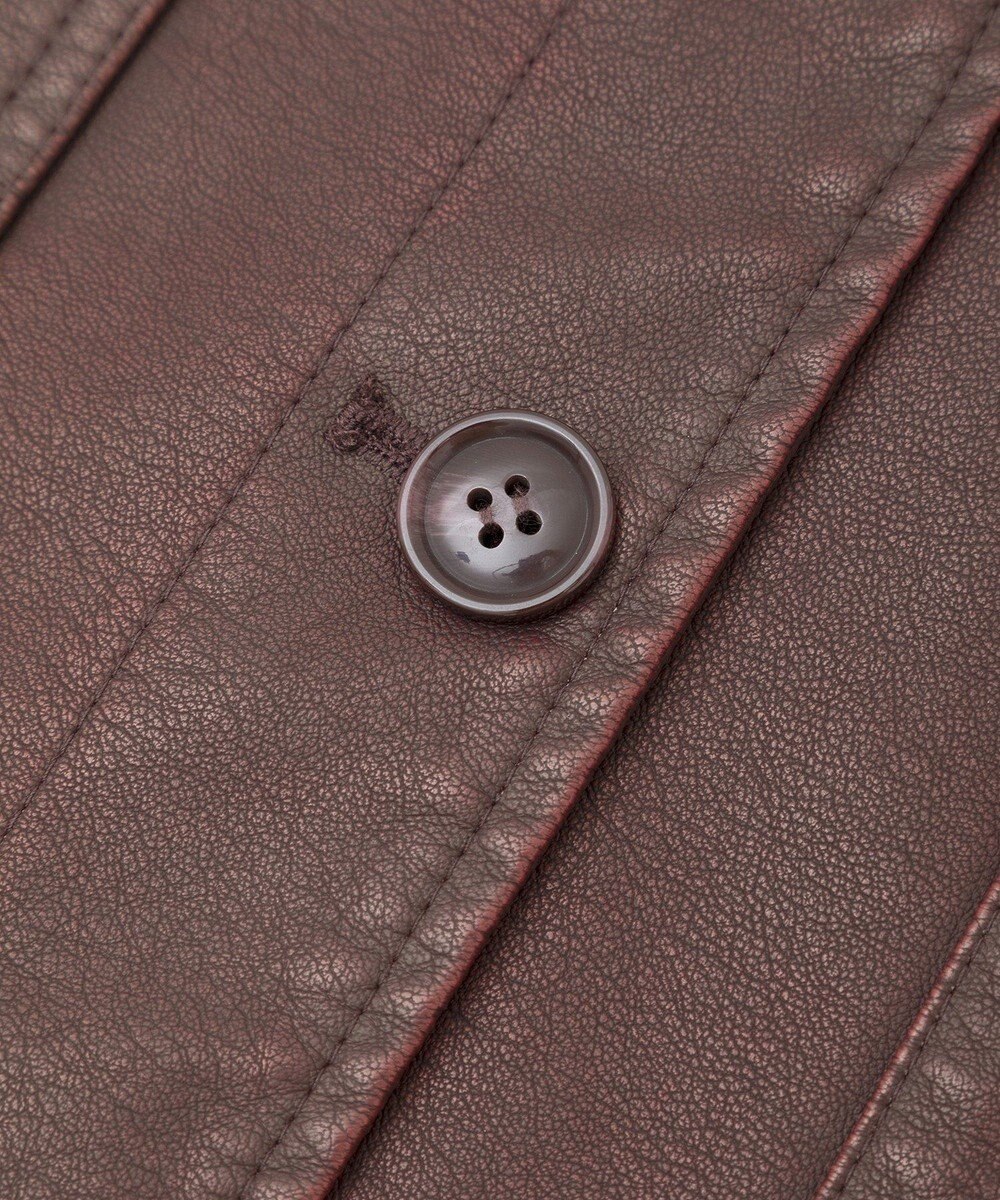 Green Parks ・ＥＬＥＮＣＡＲＥ　ＤＵＥ　フェイクレザーカバーオール 