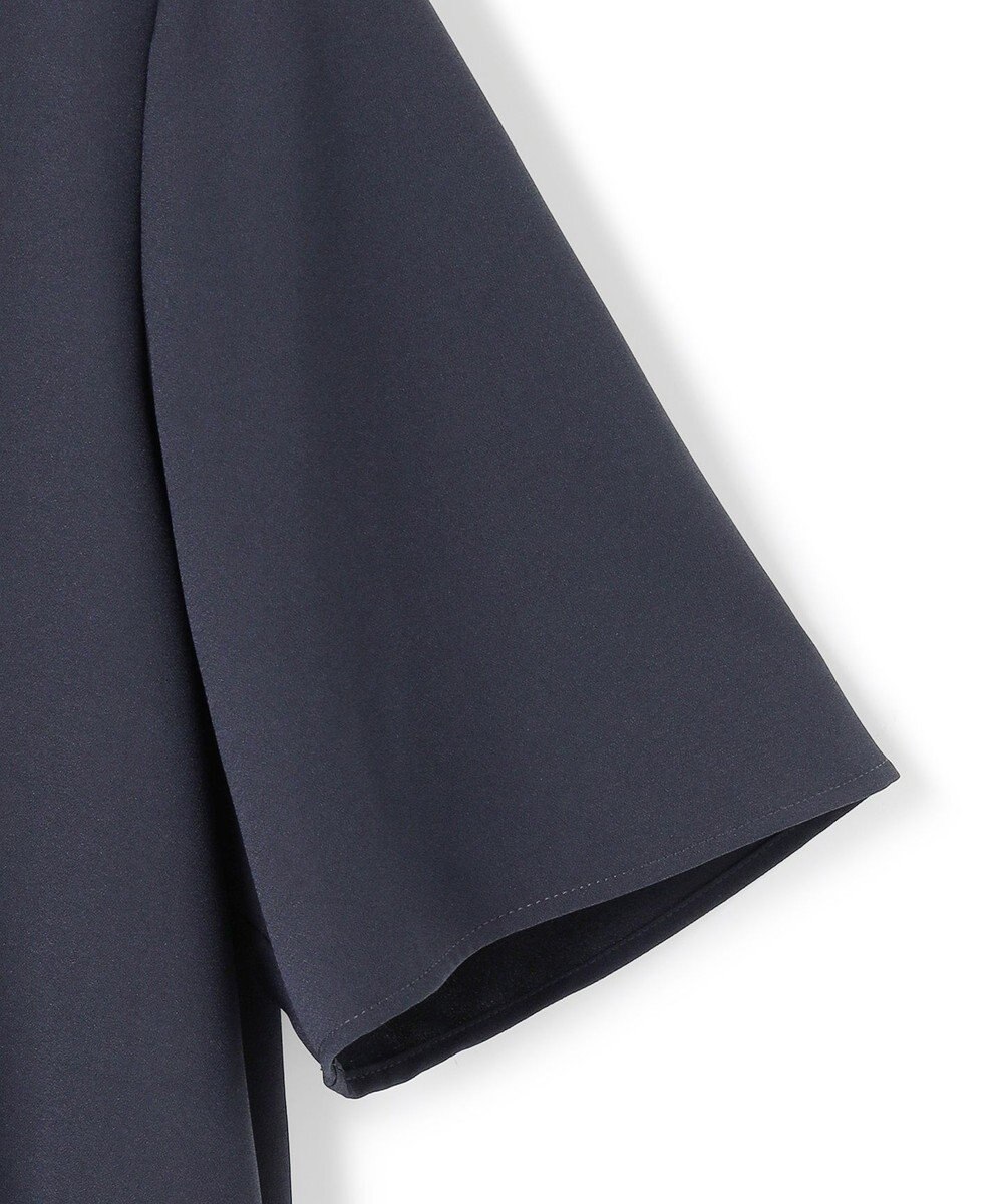 ICB 【UVカット・防シワ・洗える】ストレッチジョーゼット  レイヤードデザインブラウス 