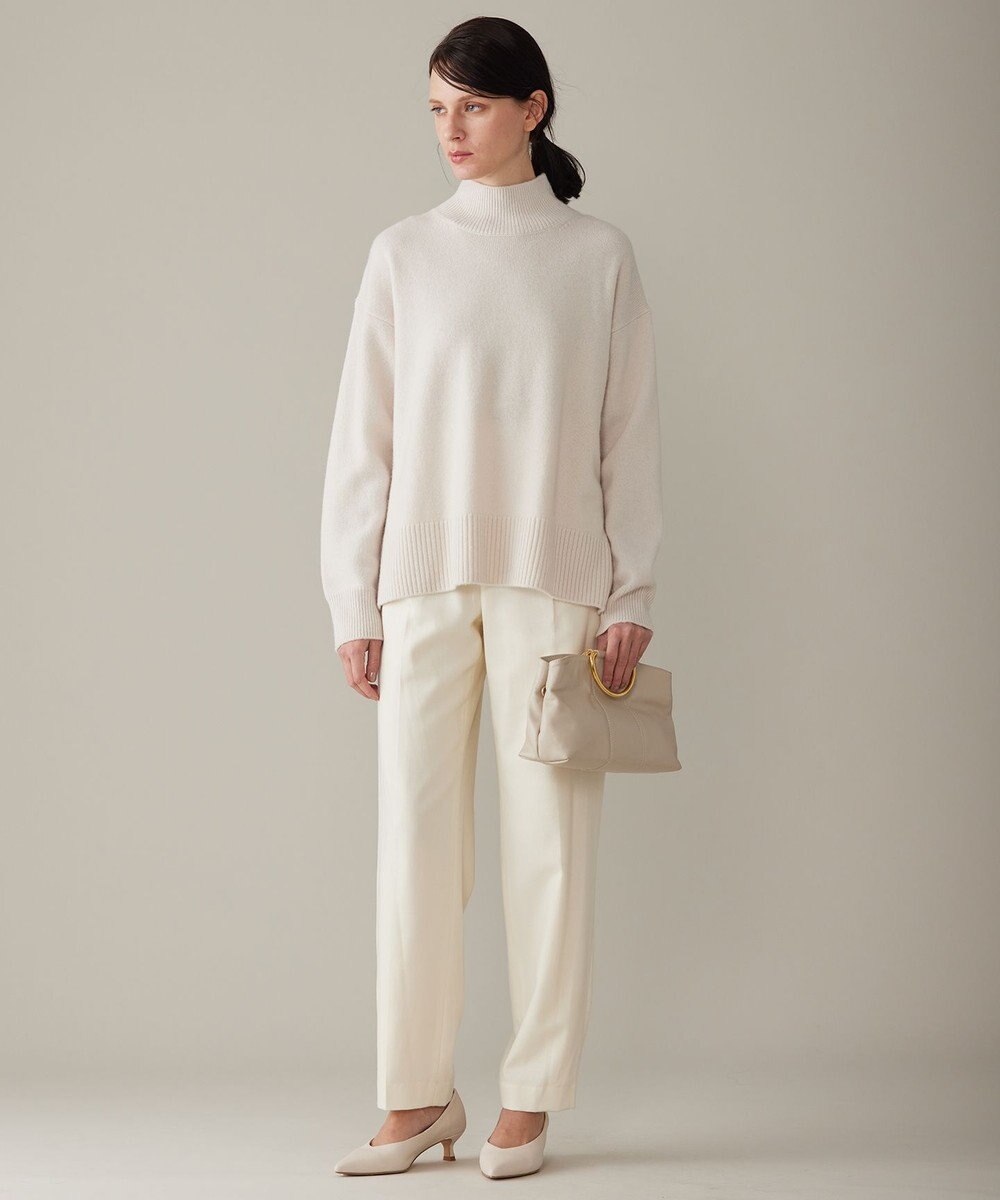 自由区 ウールサキソニーテーパード パンツ 