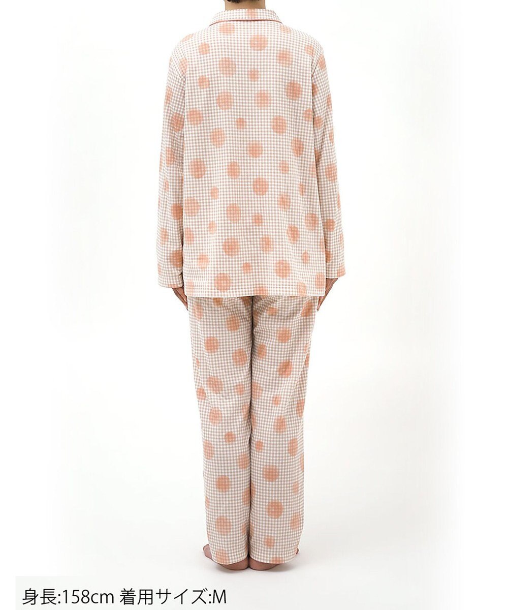 Wing パジャマ 綿100%(本体肌側) あったか 3Lまで対応 大きいサイズ 長袖 長ズボン 冬 レディース EP5075 ウイング／ワコール 