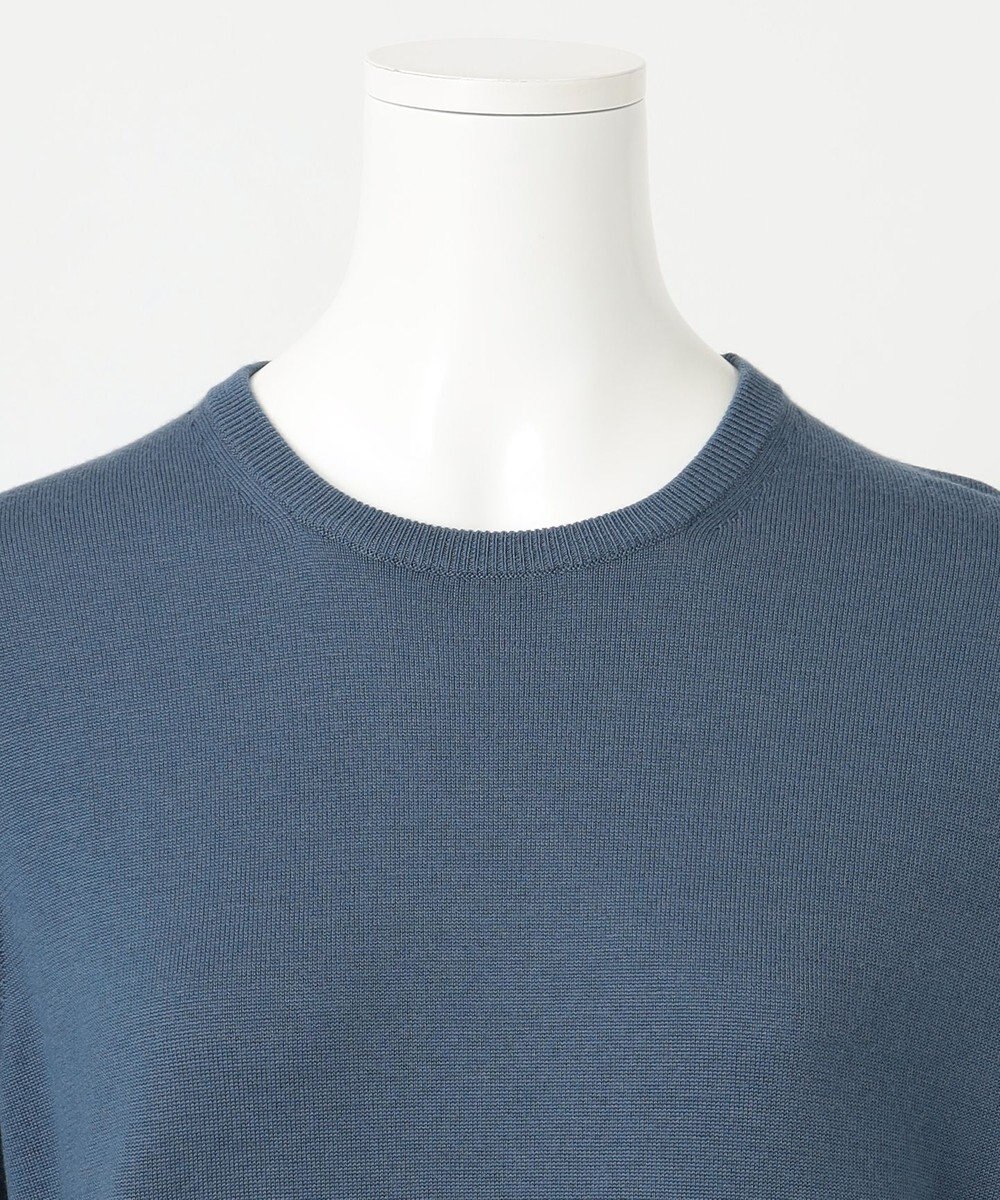 23区 【R(アール)】ウーステッドウールカシミヤ クルーネックニット 