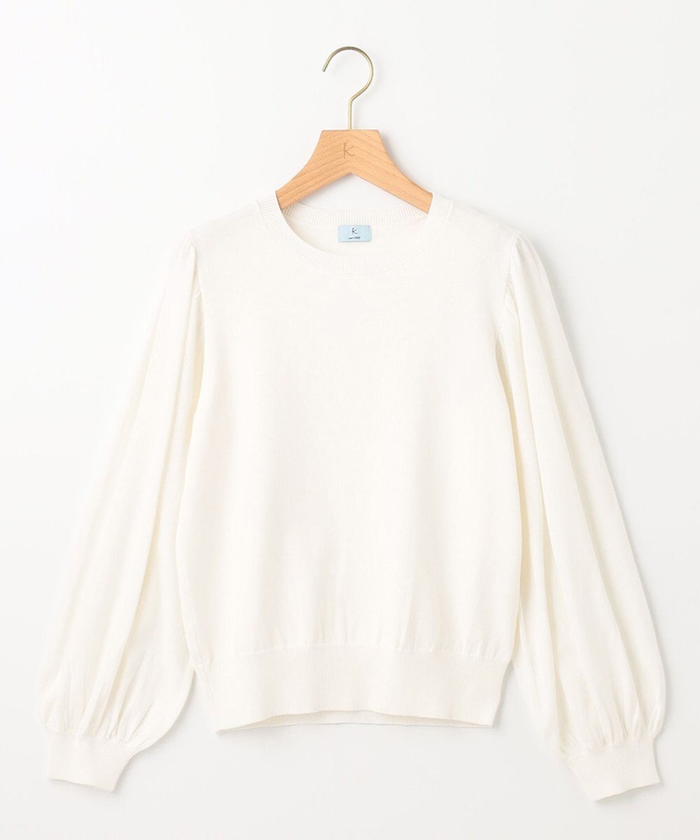 組曲 【アンサンブル対応】ハイゲージ 袖ギャザーニット 