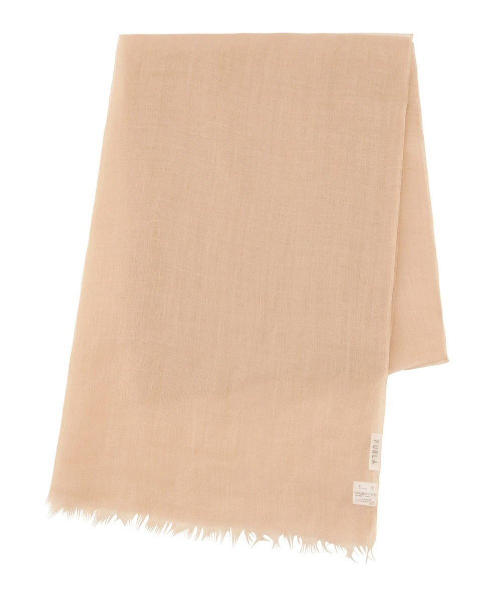 MOONBAT FURLA(フルラ) 麻カシミヤ無地ビッグストール／60×180cm 