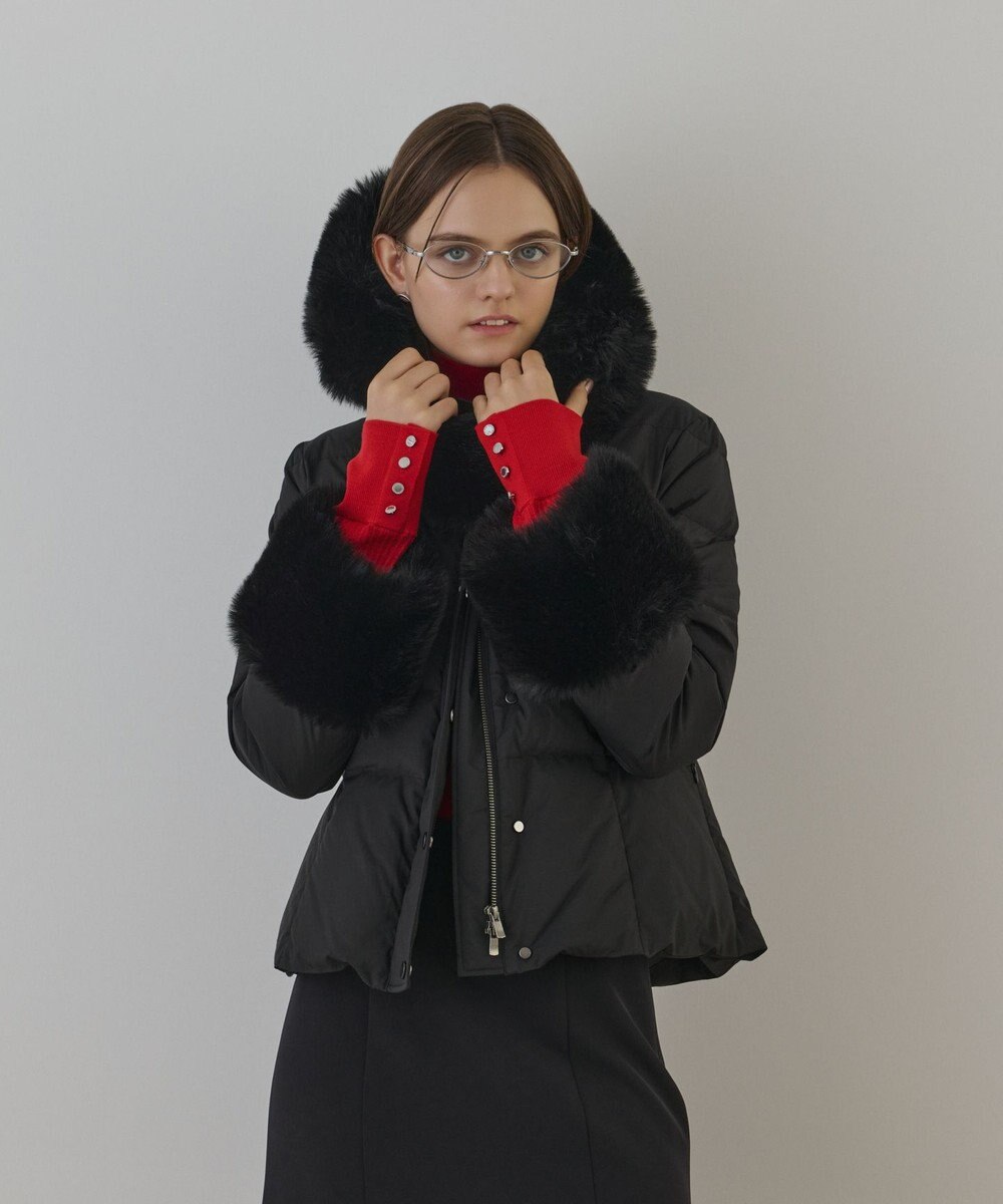 GRACE CONTINENTAL エコファーショートダウンジャケット 