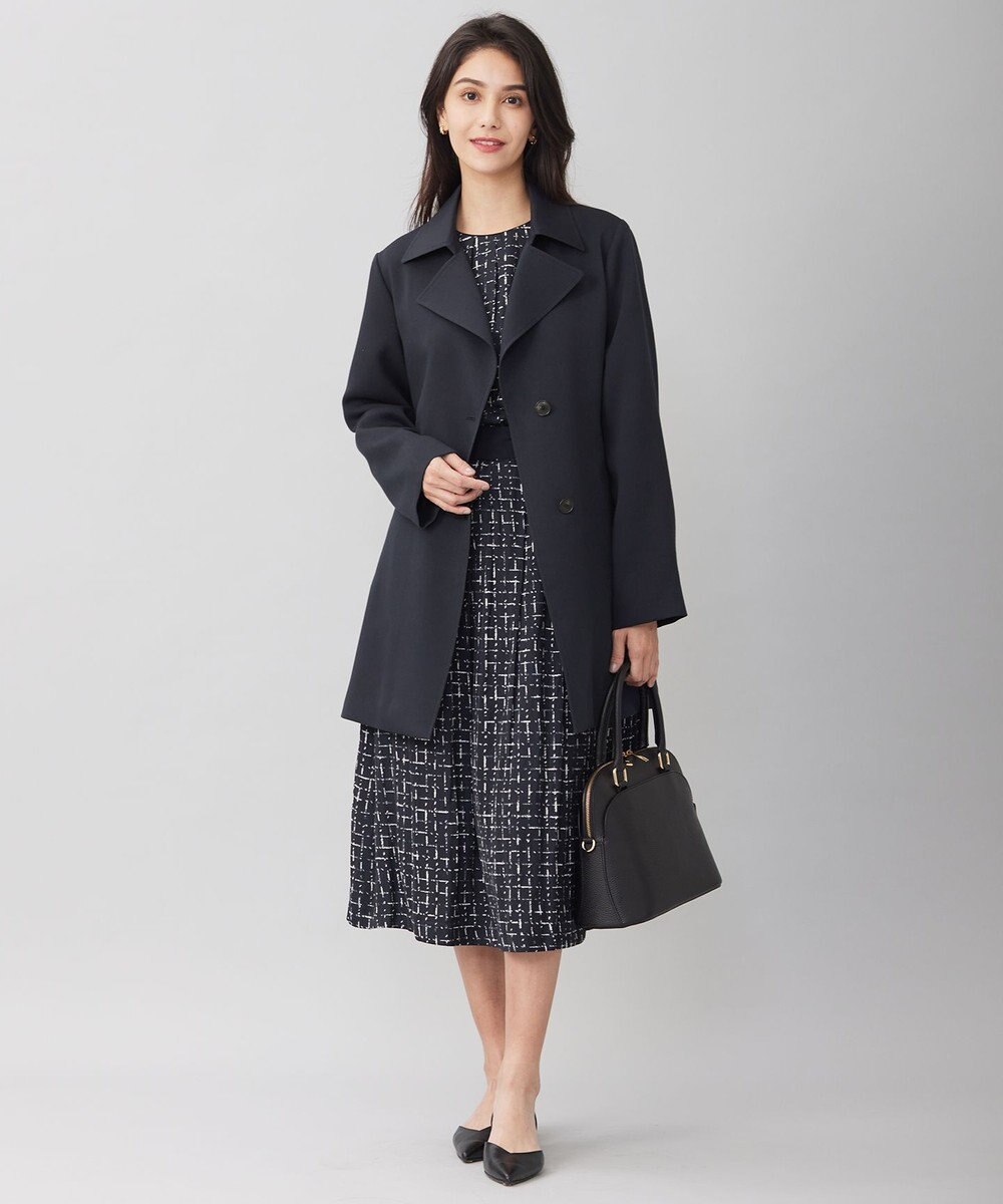 自由区 【セットアップ対応・ウエストゴム】スクラッチチェックプリント スカート 