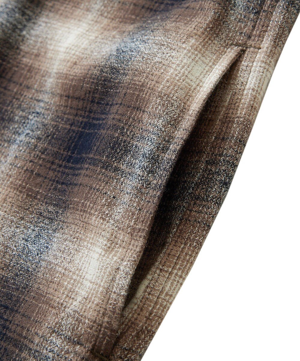 AMERICAN HOLIC バンドカラーチェックシャツワンピース 